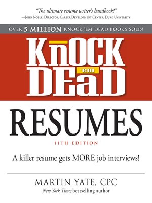 cover image of Knock Em Dead Resumes